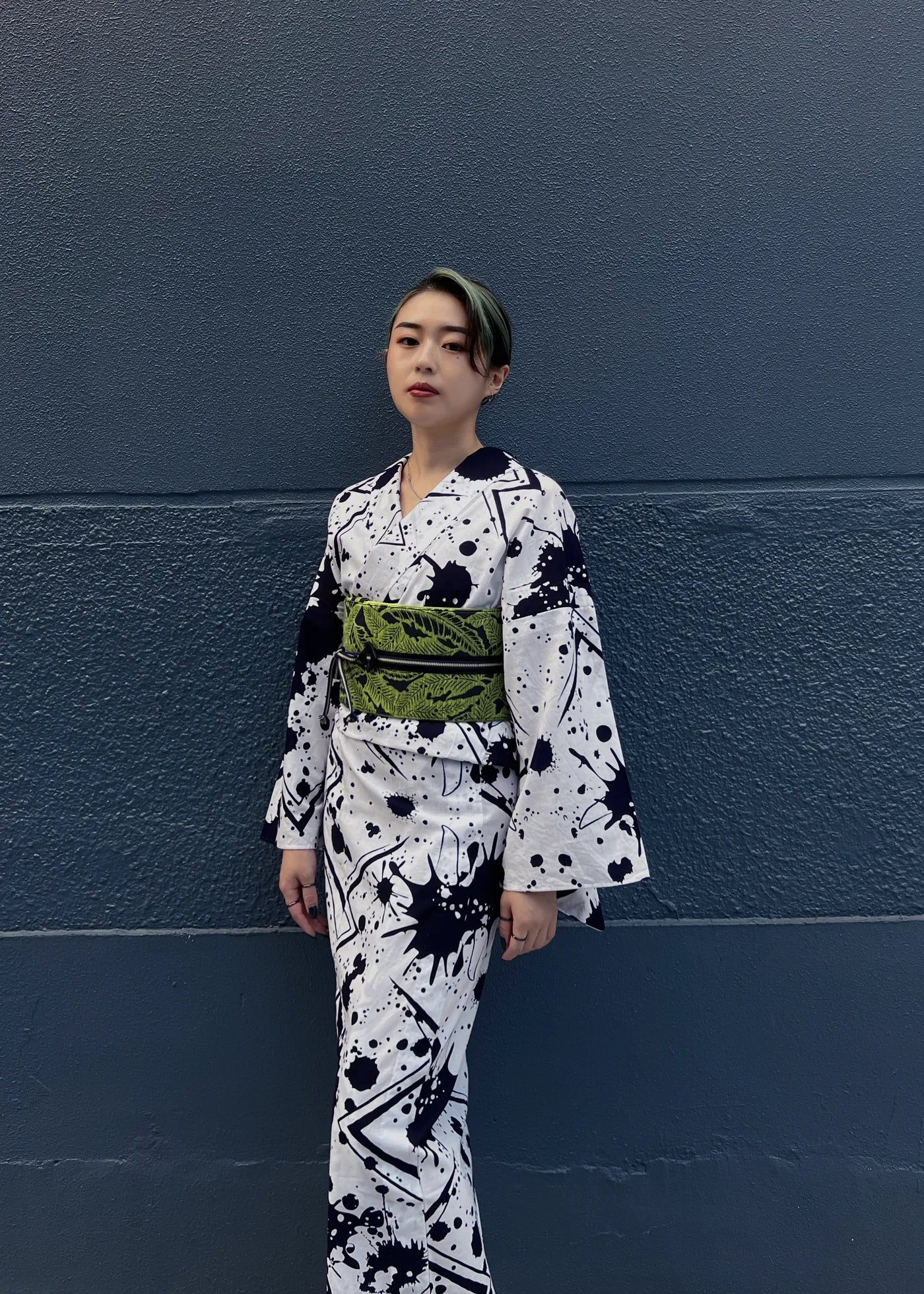 緑芭蕉:帯ベルト|西陣織|正絹