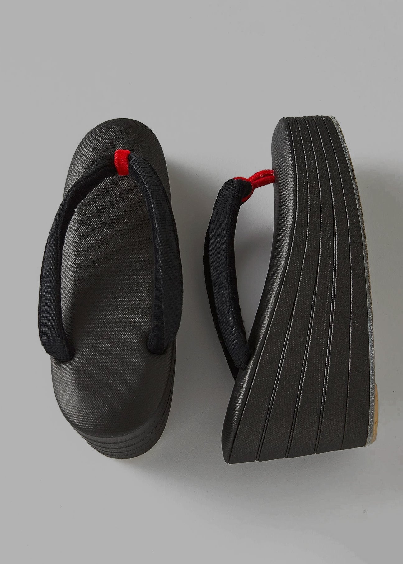 五段草履 帆布×ホースヘア(神田胡蝶×KAPUKIオリジナル):草履