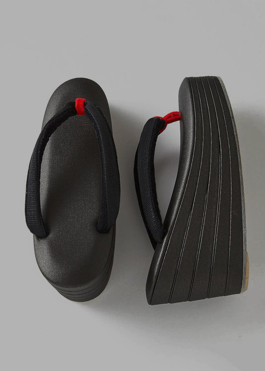 五段草履 帆布×ホースヘア(神田胡蝶×KAPUKIオリジナル):草履