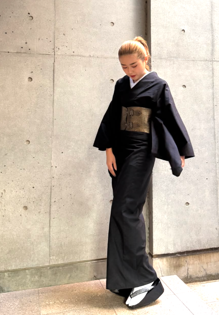 象 ゴールド:帯ベルト|レザー