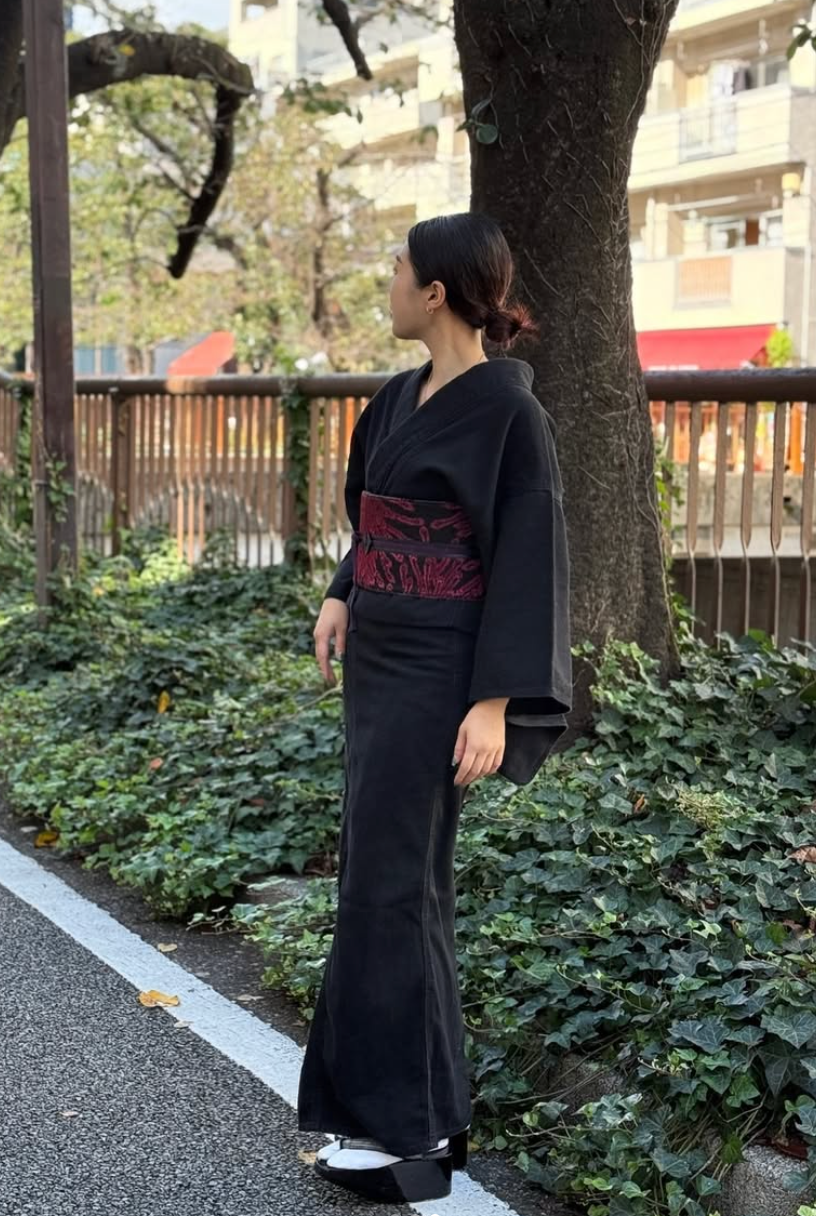 赤孔雀:帯ベルト|西陣織| 正絹