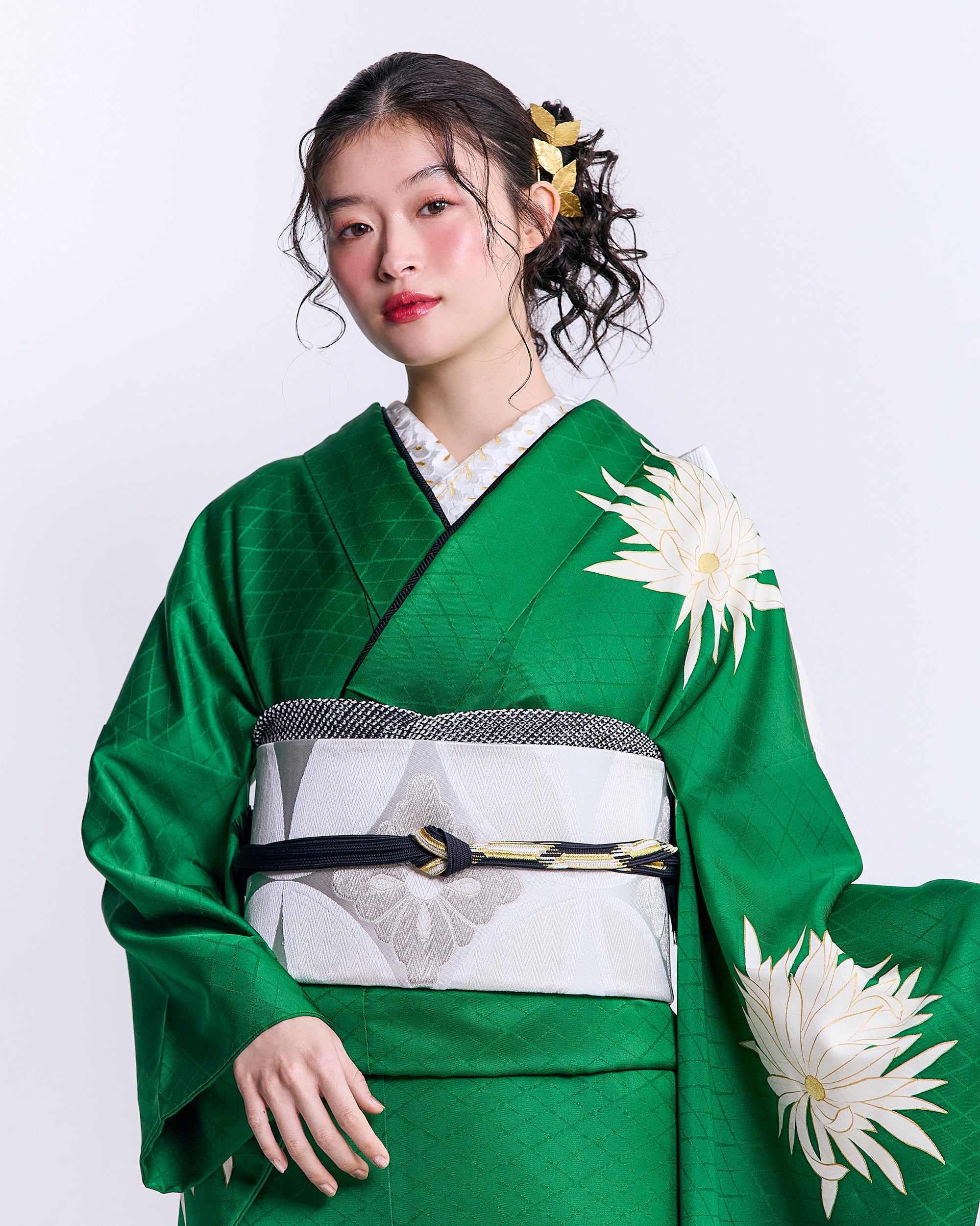 成人式振袖レンタル|月照乱華 緑