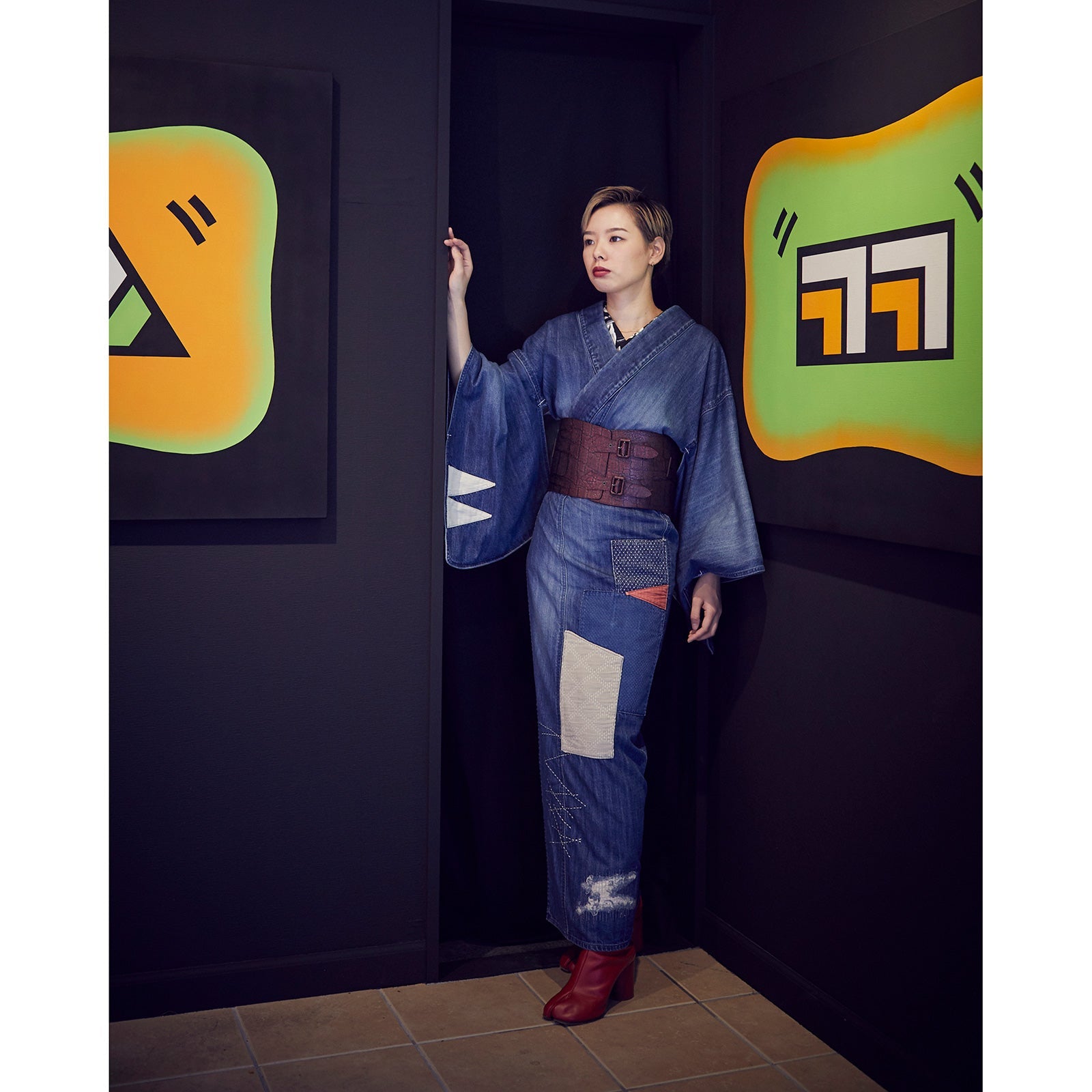 象 赤:帯ベルト|レザー *完売次第販売終了