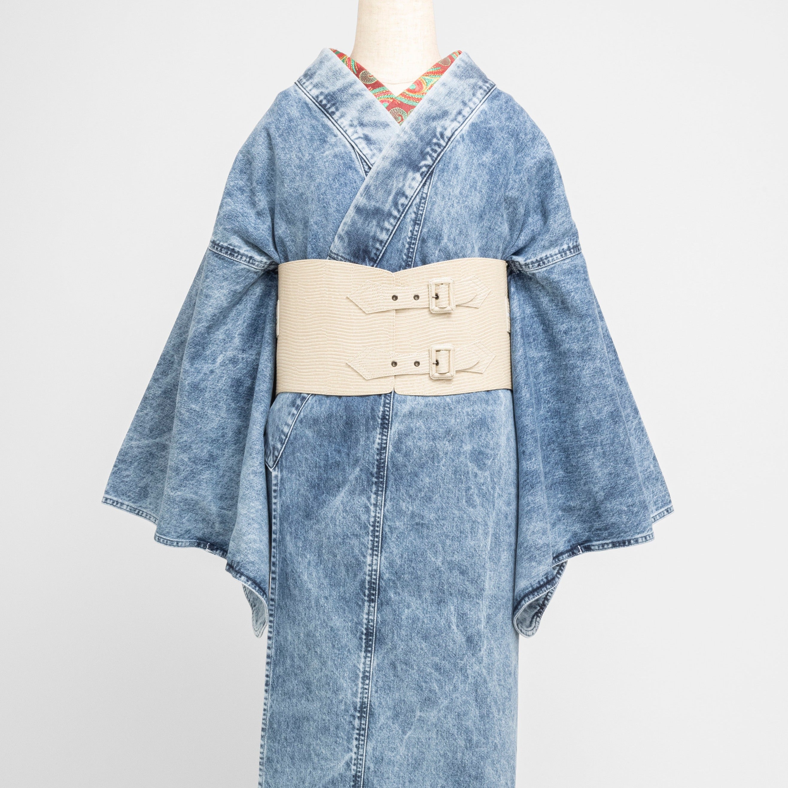 リザード 白:帯ベルト|レザー