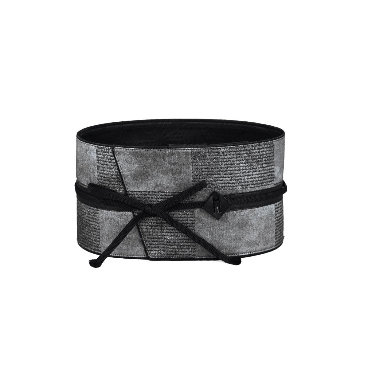 銀箔市松:帯ベルト| 西陣織 |正絹