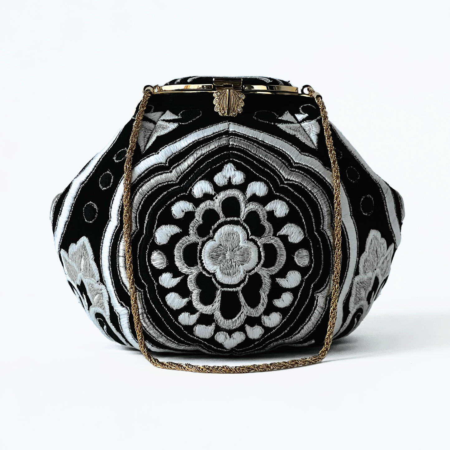 Bag Japanese Accessory Sakura "Embroidery Round Bag"