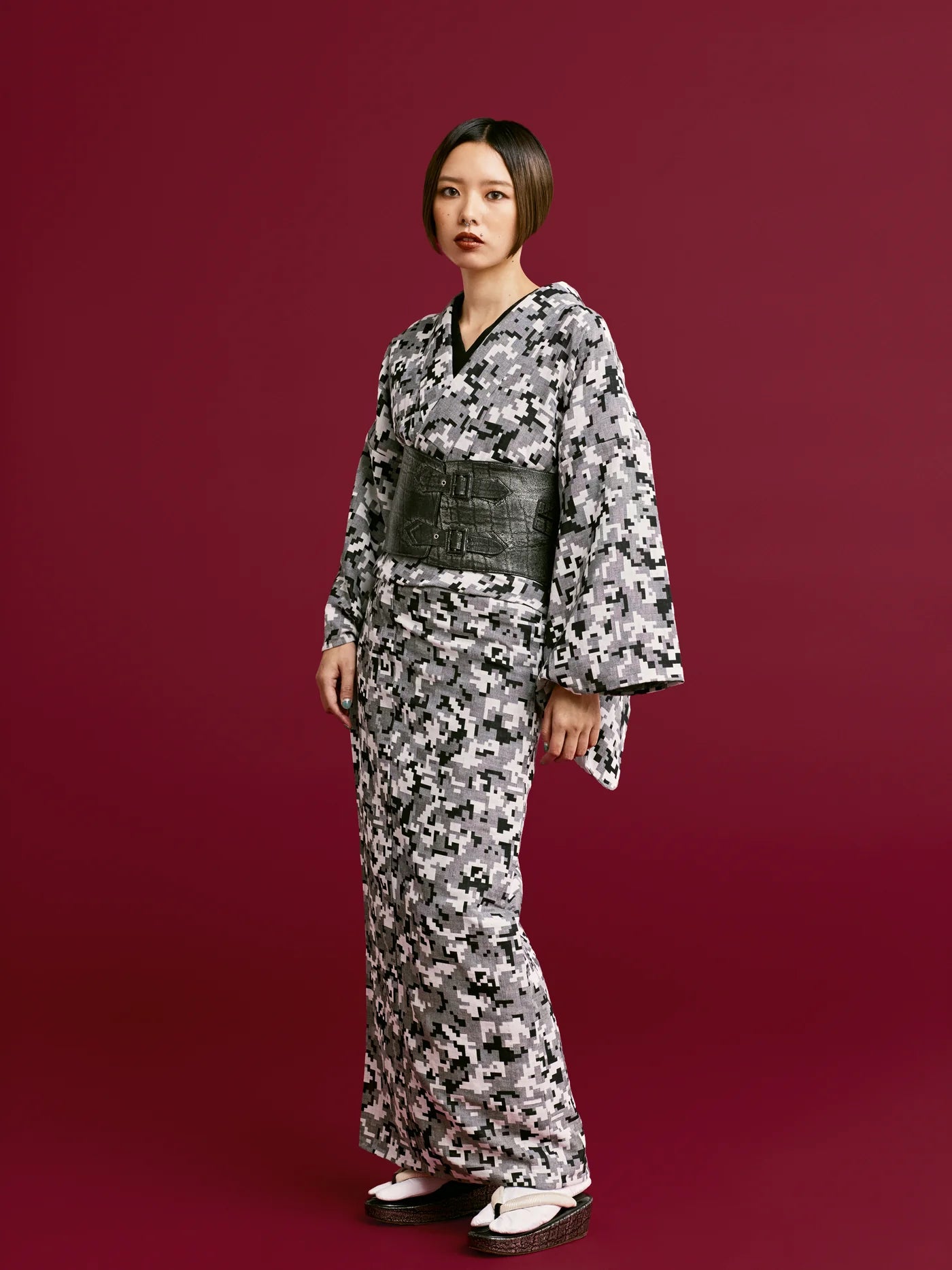 象 シルバー:帯ベルト|レザー