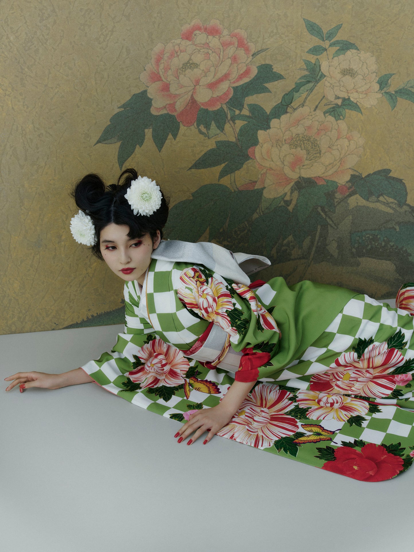 成人式振袖レンタル|市松牡丹