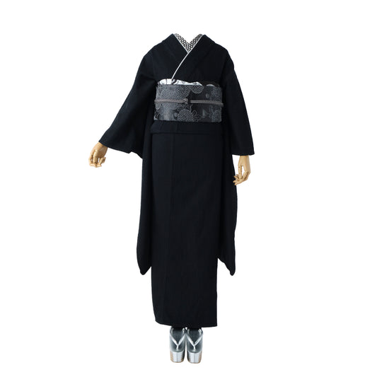 ブラック:デニム振袖 KAPUKIオリジナル