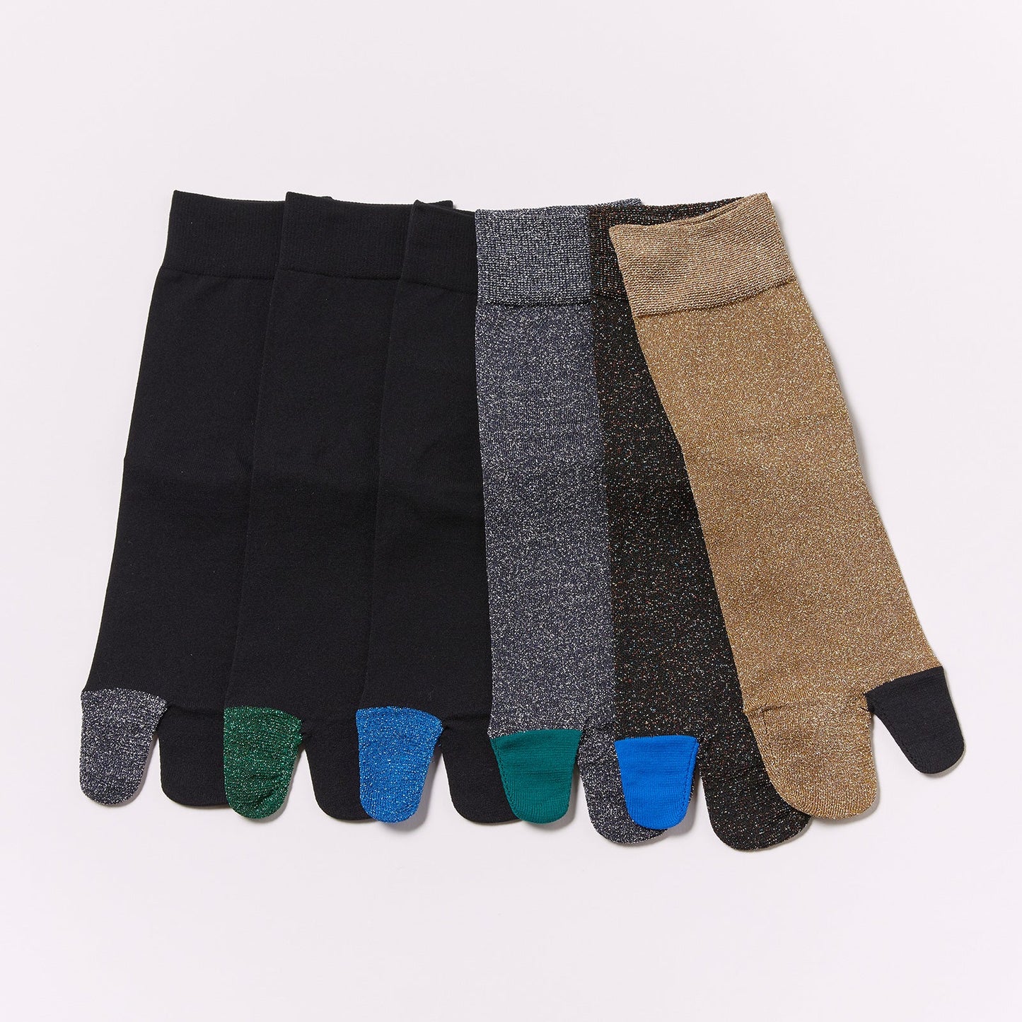 ソックス FAKUI カラーブロック足袋ソックス