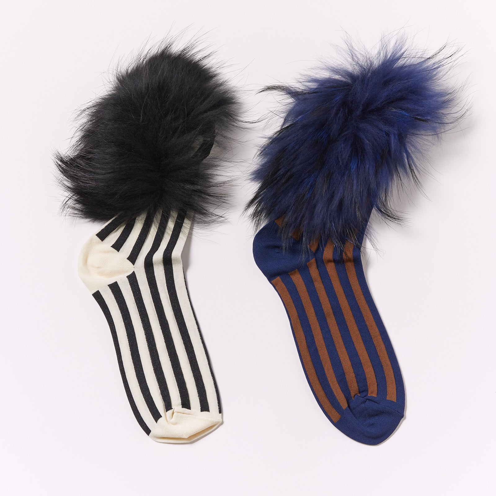 ソックス FAKUI ラクーンファーストライプソックス