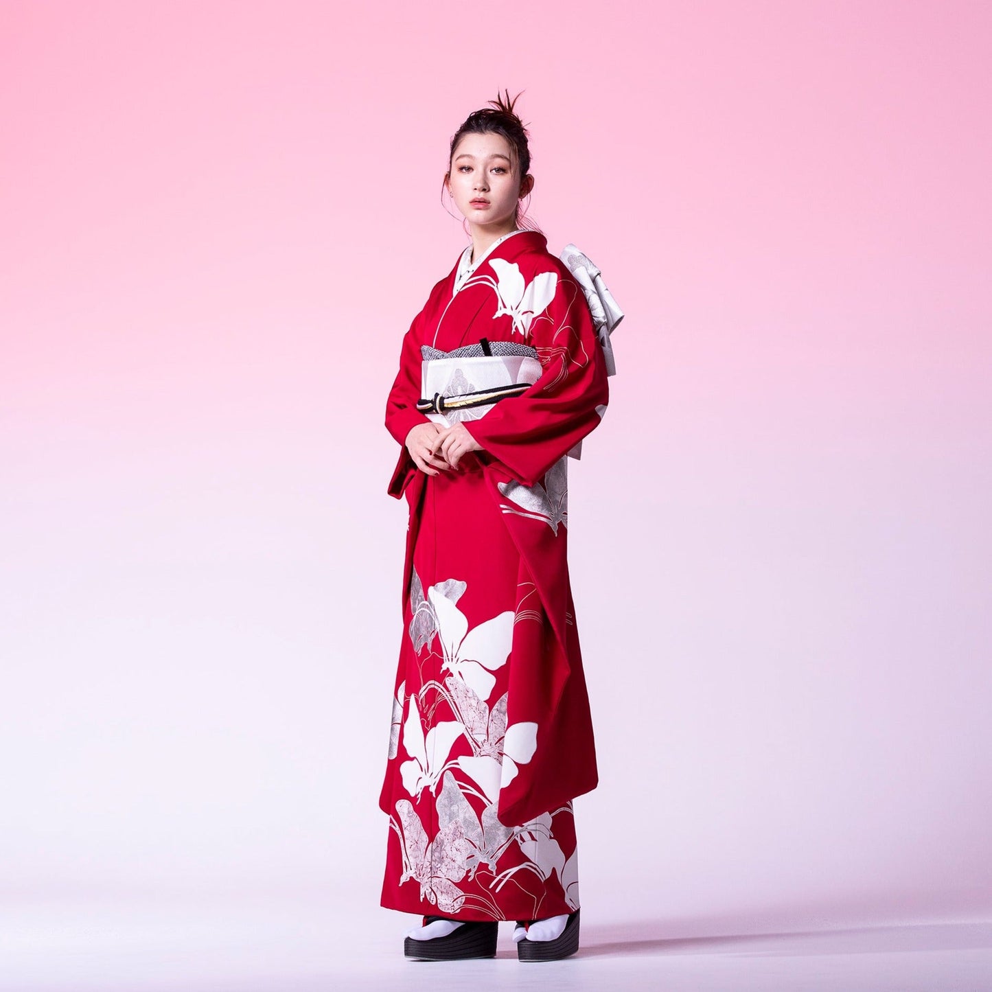 帯揚 衿秀 【絞り】黒