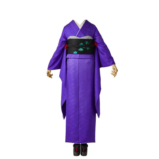 2025年 成人式振袖レンタル 「紗綾形 紫」