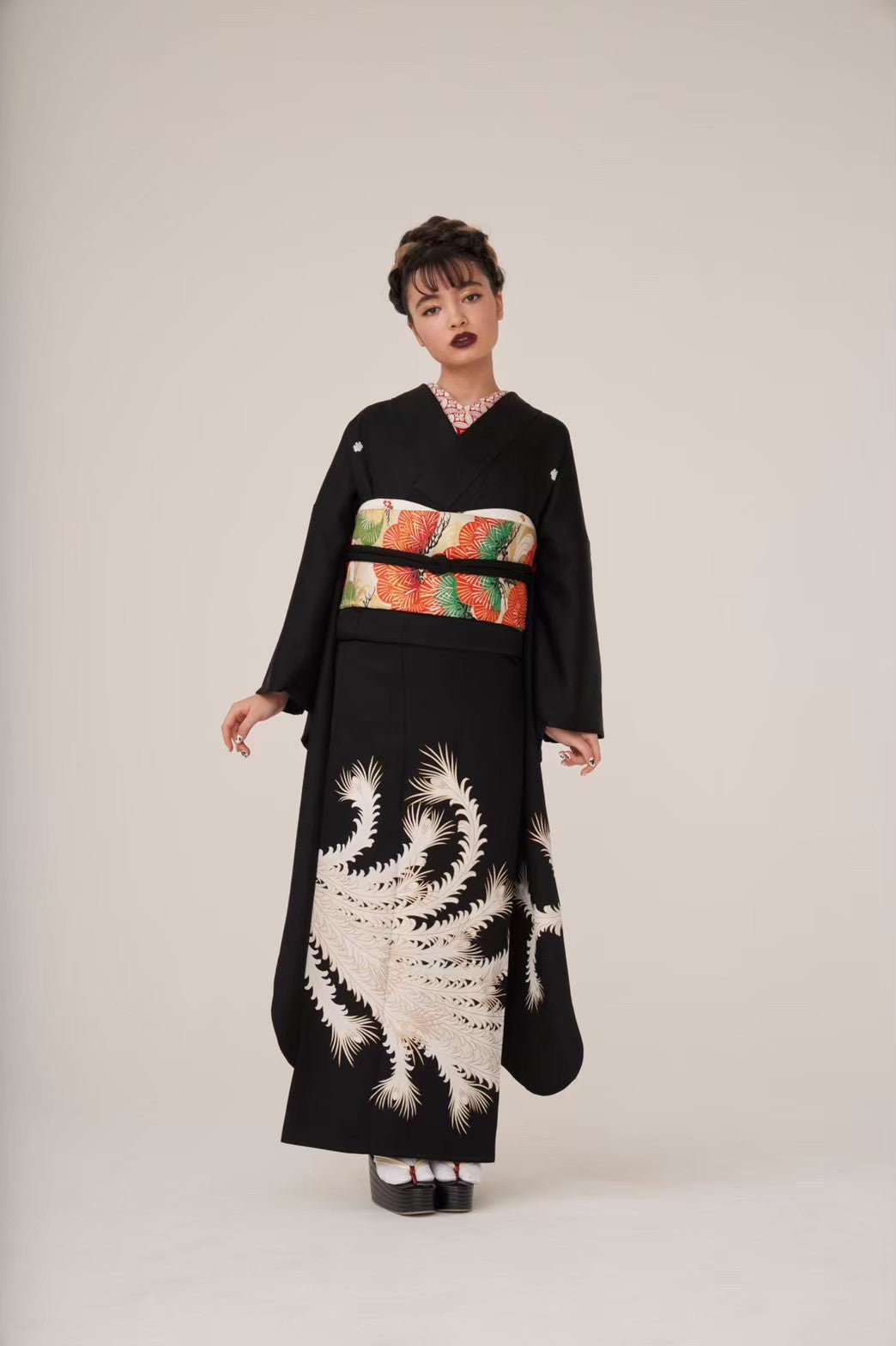 2025 Coming-of-age ceremony rental "Phoenix with black crest"