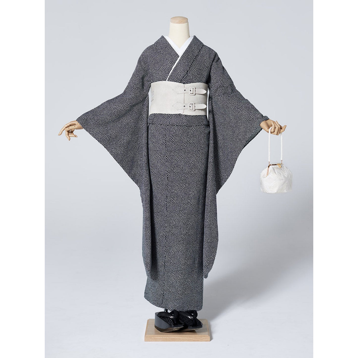 2025 coming-of-age ceremony rental "Shark-Dots (obi belt)"