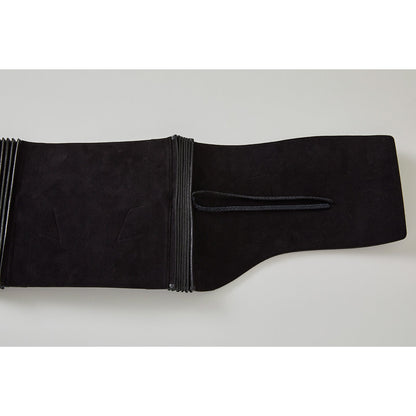 クロコ 赤：帯ベルト｜レザー