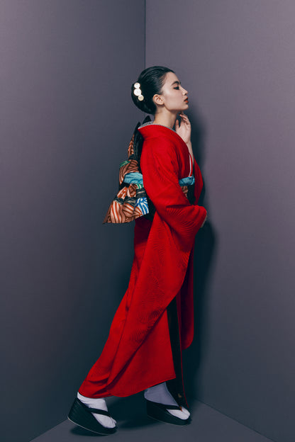 振袖購入｜色無地振袖 【線牡丹】