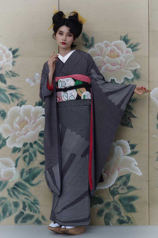 成人式振袖レンタル｜行儀地菊華紋