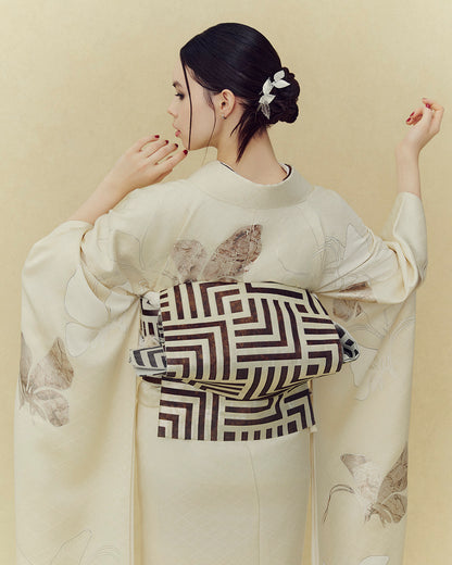 雪佳舞蝶 白：2027年成人式振袖レンタル