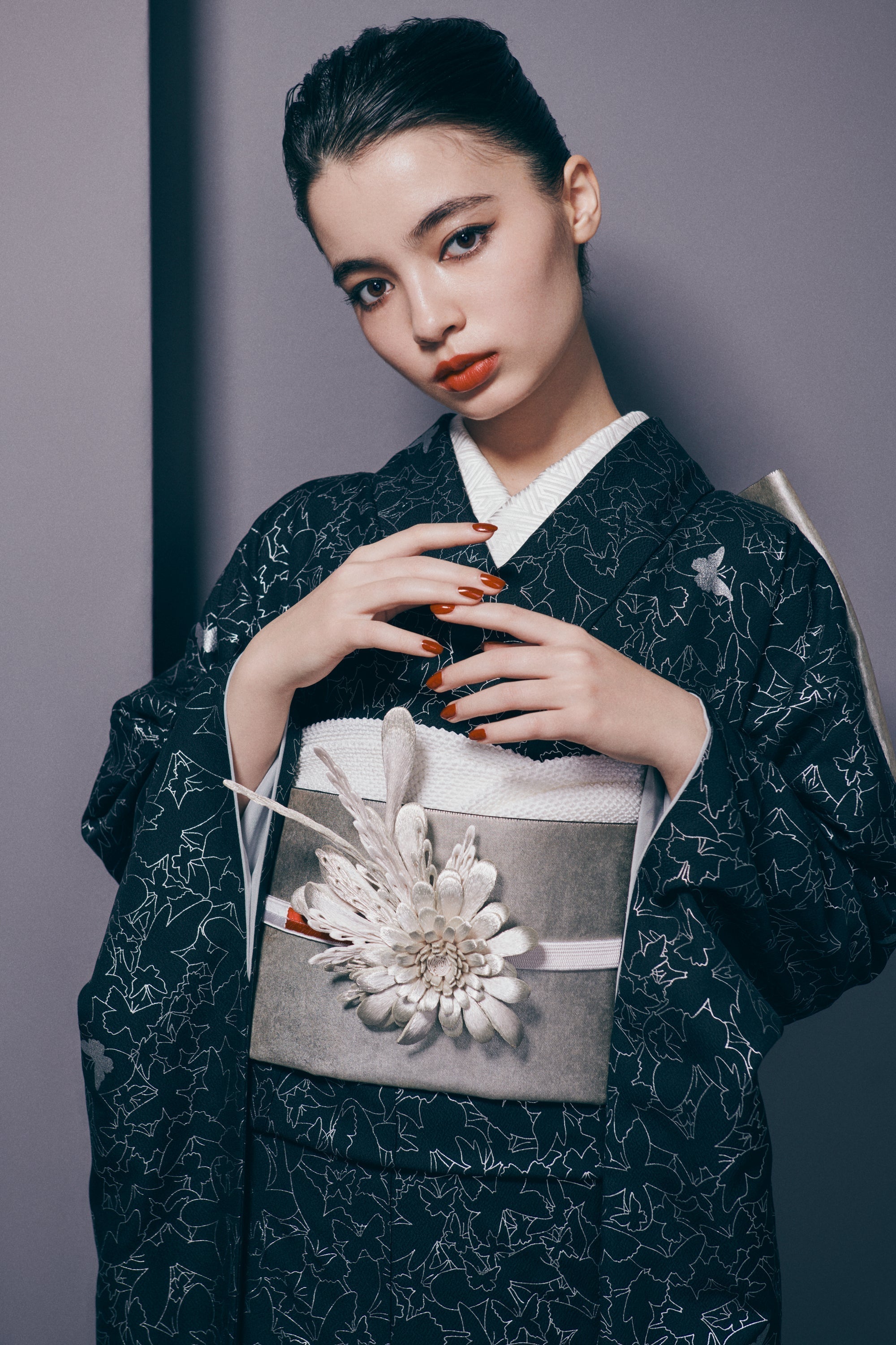 成人式振袖レンタル｜蝶乱舞 黒