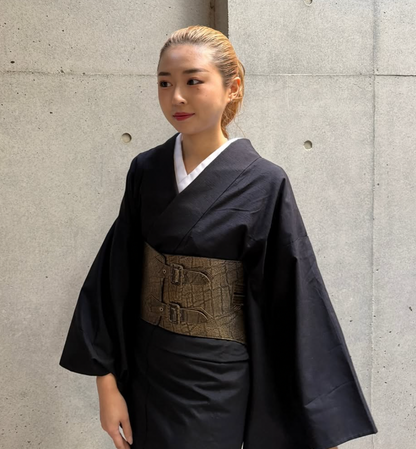 象 ゴールド：帯ベルト｜レザー