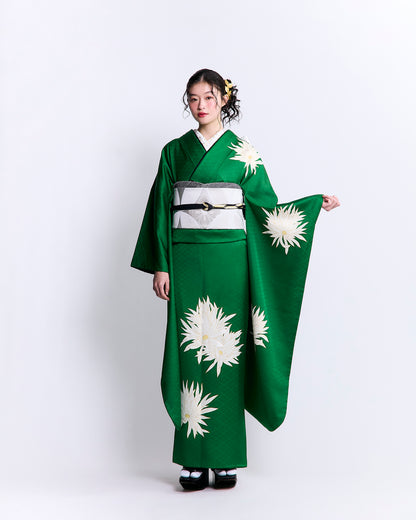 成人式振袖レンタル｜月照乱華 緑
