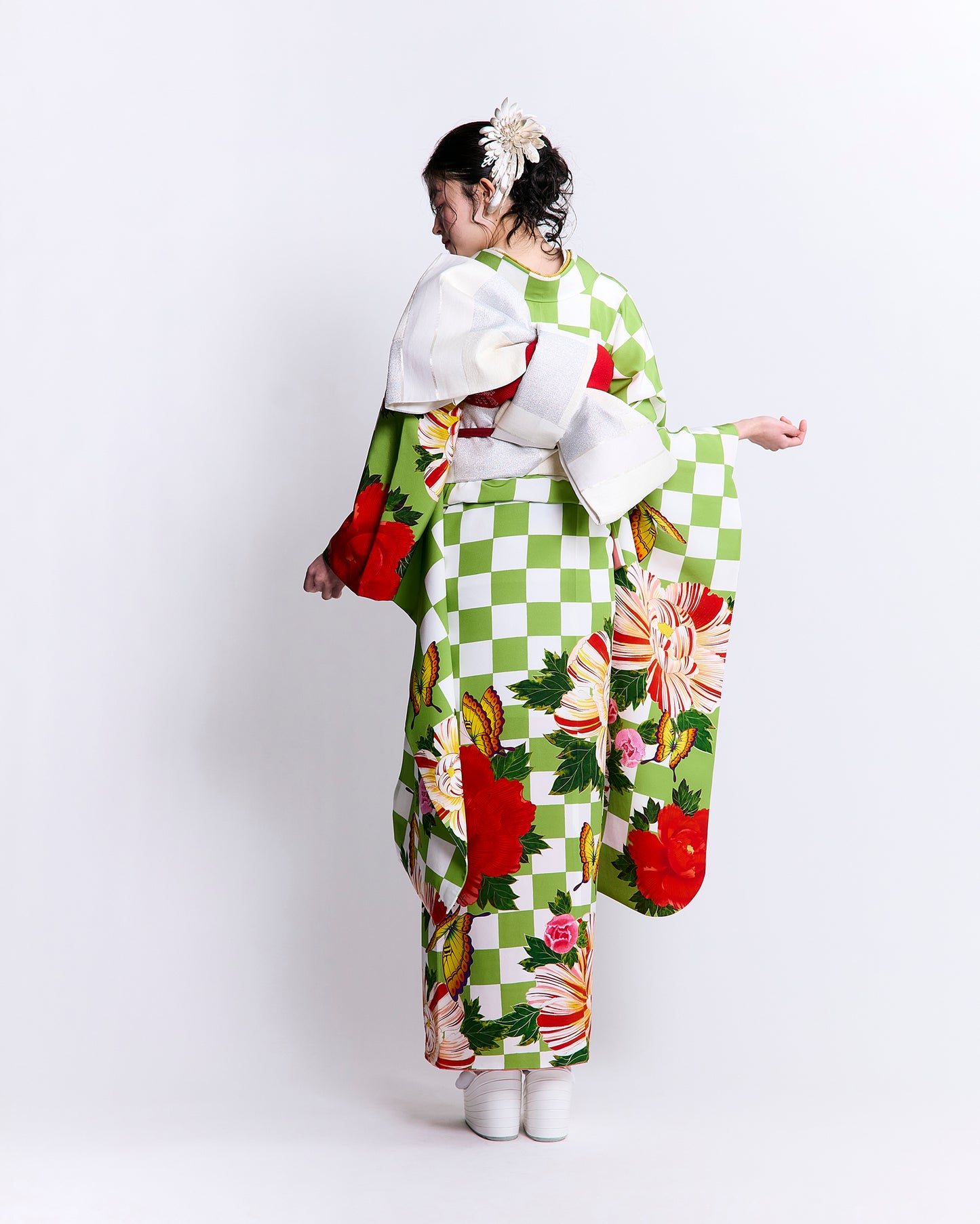 成人式振袖レンタル｜市松牡丹