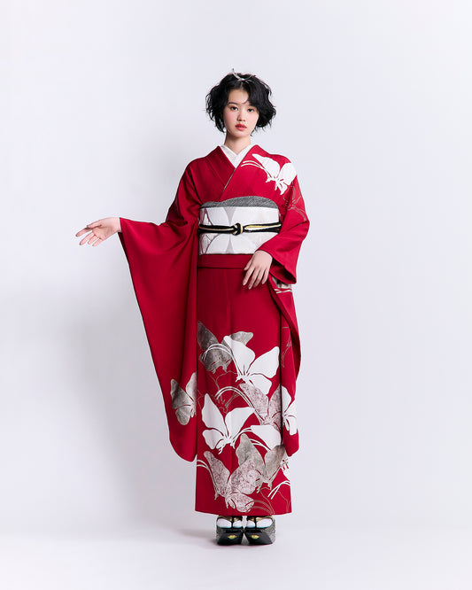 成人式振袖レンタル｜雪佳舞蝶 赤