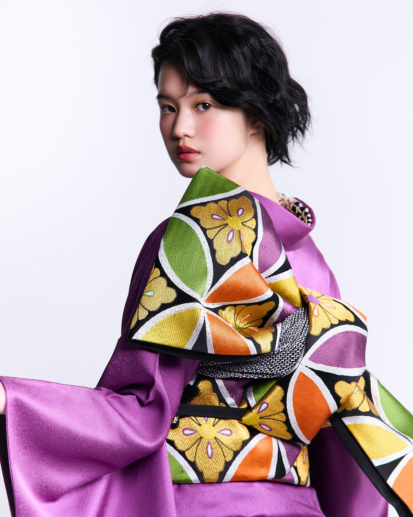 Fukuro obi KAPUKI original [Cloisonne purple]