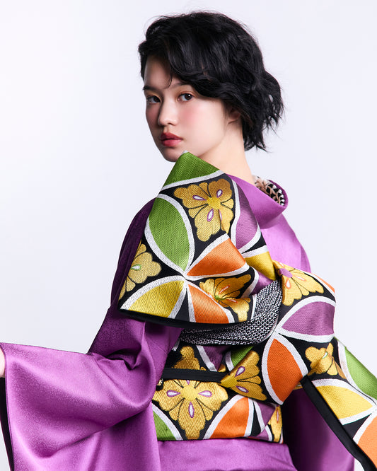 Fukuro obi KAPUKI original [Cloisonne purple]