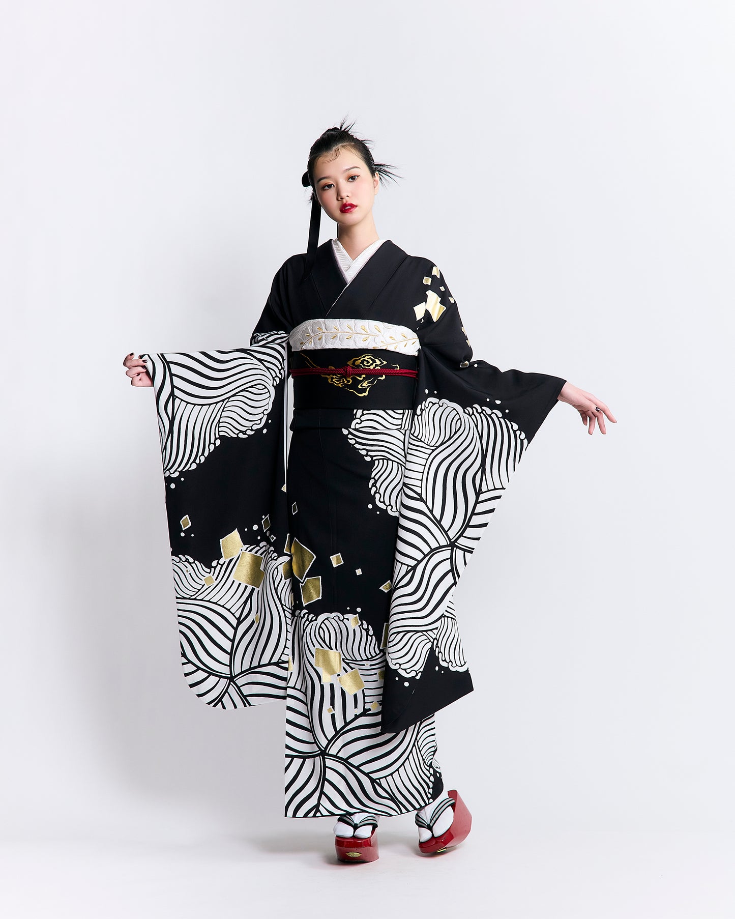 成人式振袖レンタル｜華波 黒