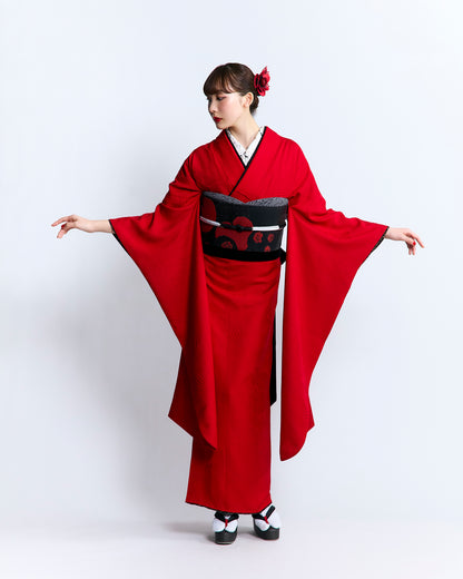 振袖購入｜色無地振袖 【線牡丹】