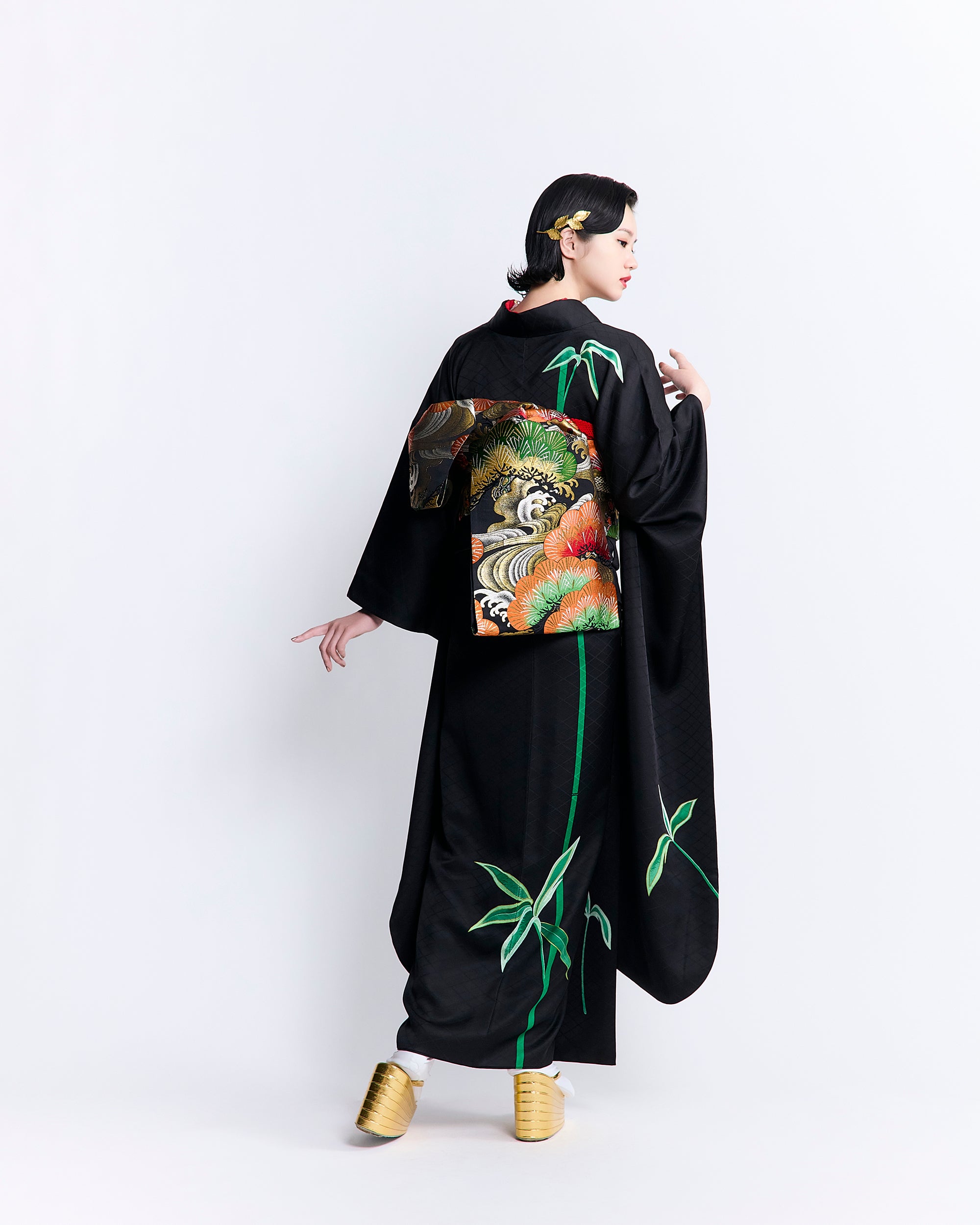 成人式振袖レンタル｜竹図