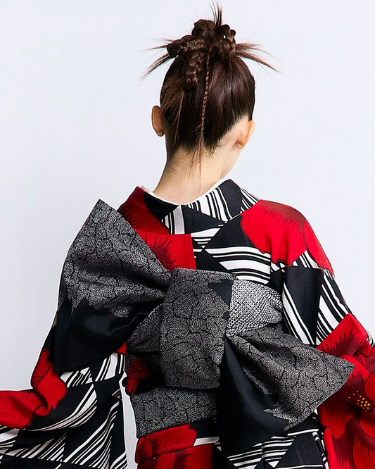 袋帯 KAPUKIオリジナル 【割れ狢菊】