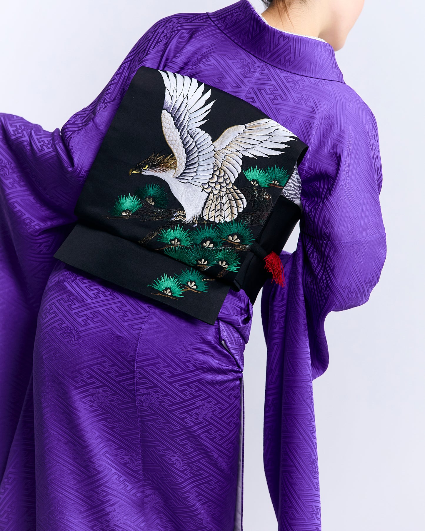 振袖購入｜色無地振袖【紗綾形紫】