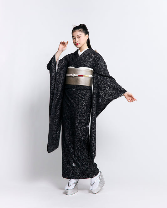 成人式振袖レンタル｜蝶乱舞 黒