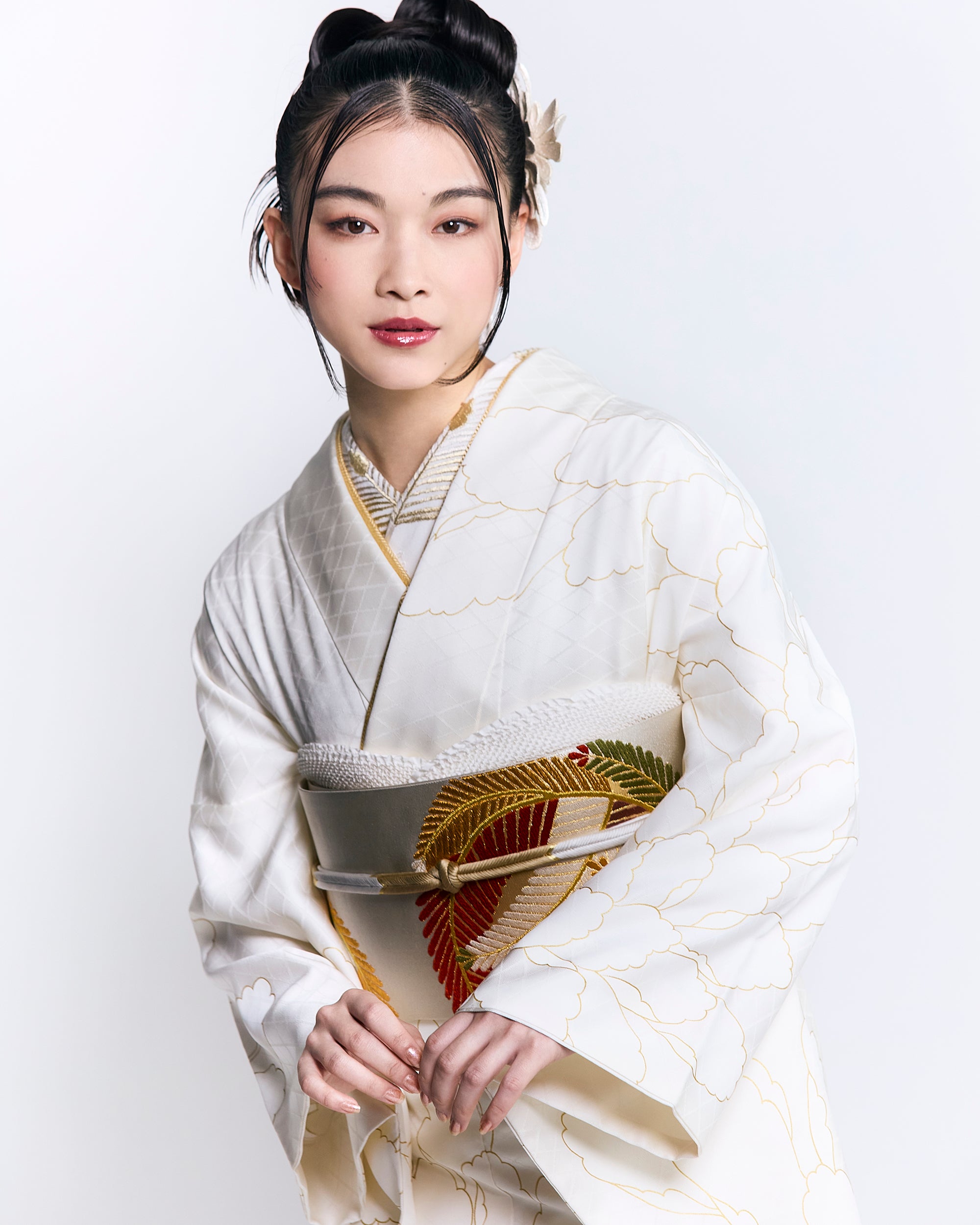 舞牡丹｜手染め友禅