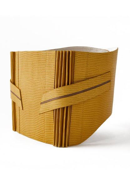 リザード マスタード：帯ベルト｜レザー [即納品有り]