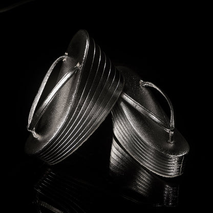 七段厚底草履 シルバー（KAPUKIオリジナル）：草履