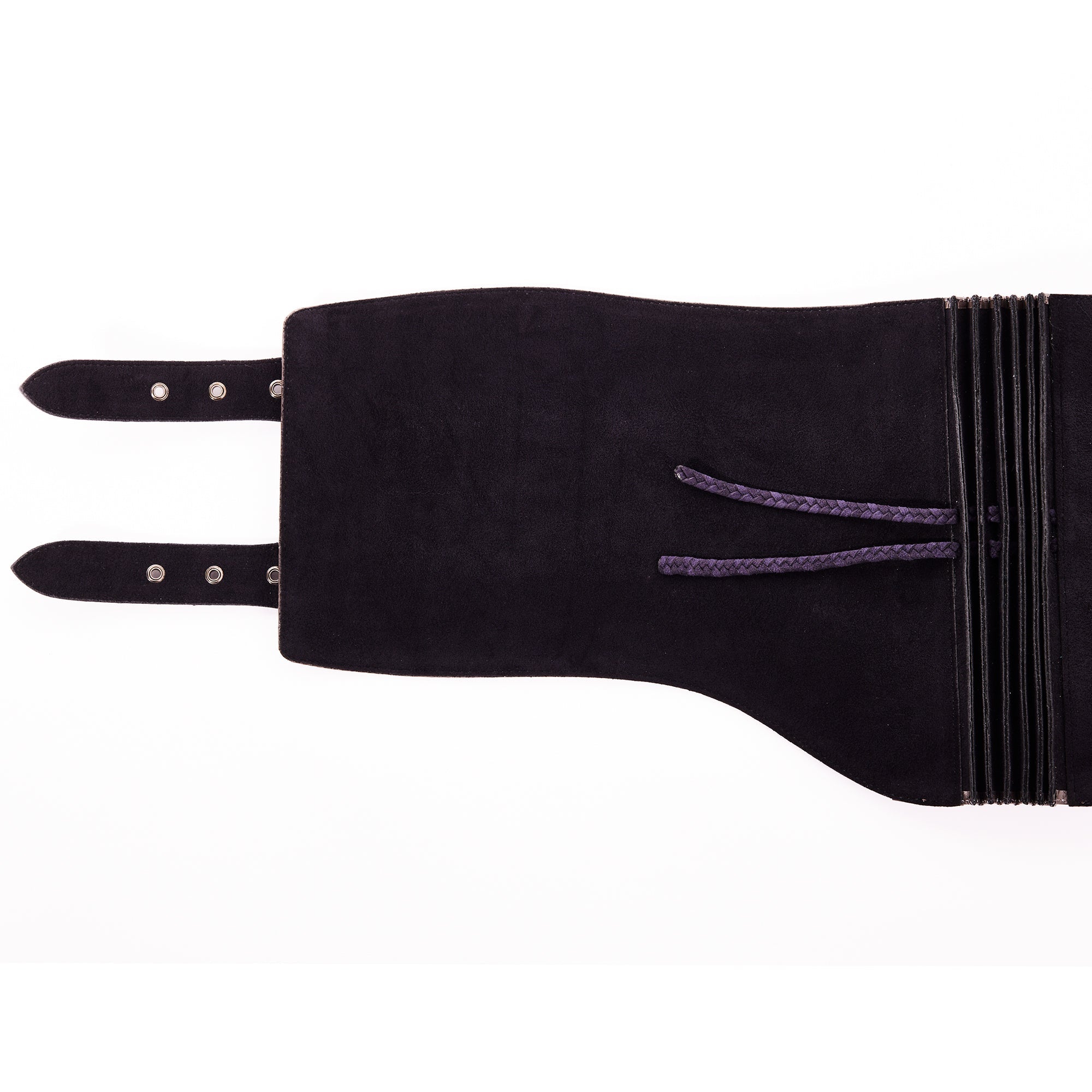 クロコ マットブラック：帯ベルト｜レザー