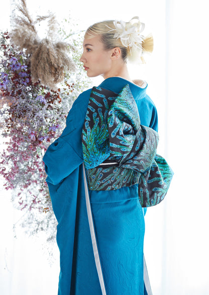 孔雀浅葱：2027年成人式振袖レンタル