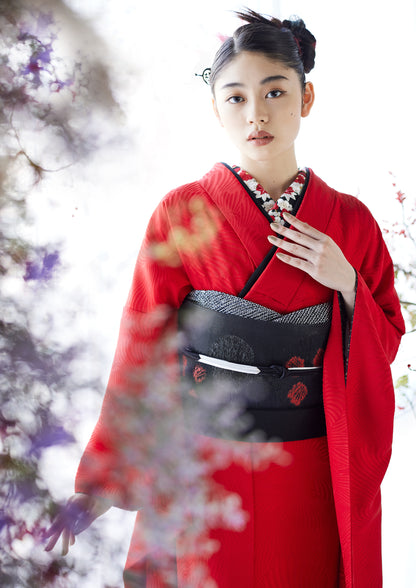 振袖購入｜色無地振袖 【線牡丹】