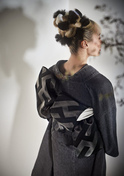 成人式振袖レンタル｜デニムグレー×紗綾形