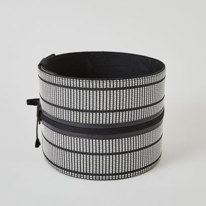 銀畳格子：帯ベルト｜博多織 ｜正絹