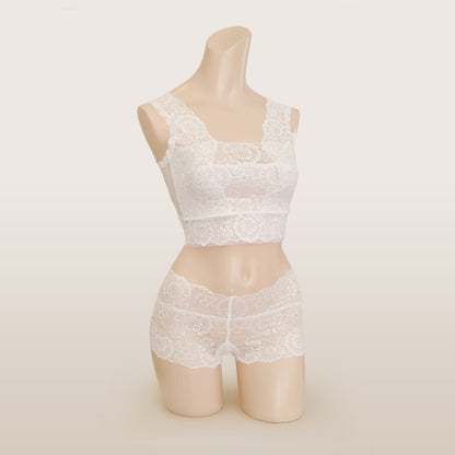 和装ブラ Wafure Camellia ブラジャー ホワイト/レッド/ベージュ