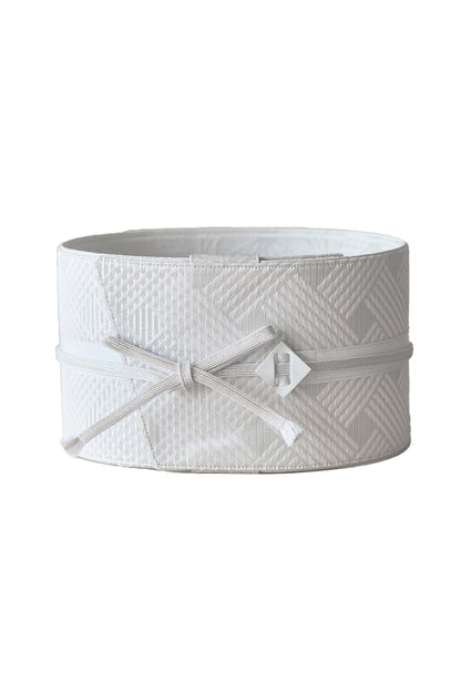 斜め格子：帯ベルト｜博多織｜正絹