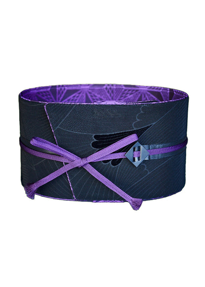 ビロード 菊青海：帯ベルト｜正絹 *完売次第販売終了