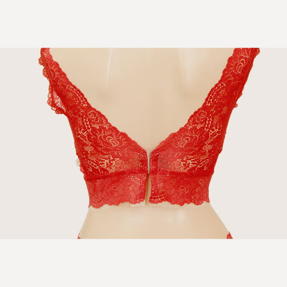 和装ブラ Wafure Camellia ブラジャー ホワイト/レッド/ベージュ