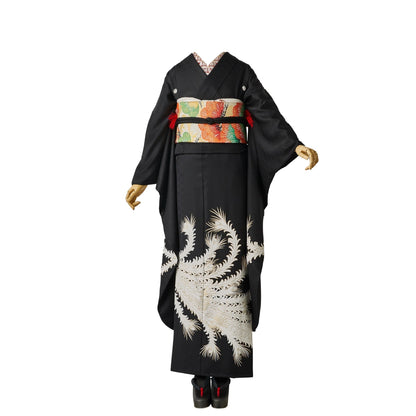 黒紋付鳳凰：2027年成人式振袖レンタル