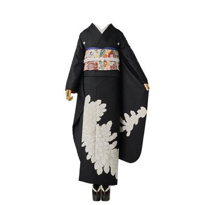 黒紋付牡丹：2027年成人式振袖レンタル